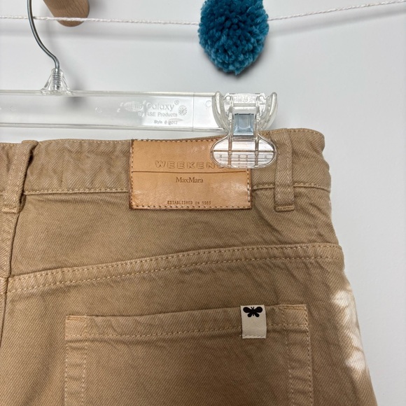 Max Mara Weekend Ampezzo Tie Dye Denim Tan Pants - Picture 4 of 10